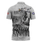Red Tails Aviators Zipper Polo Shirt WWII Heroes Tribute Retro Style