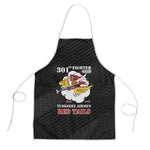Tuskegee Airmen Red Tails Apron 301st Fighter Squadron - Black