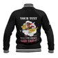 Personalized 301st Fighter Squadron WWII Baseball Jacket Red Tails Heritage - Black - African Pride