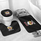 Tuskegee Airmen Red Tails Bathroom Set 301st Fighter Squadron - Black