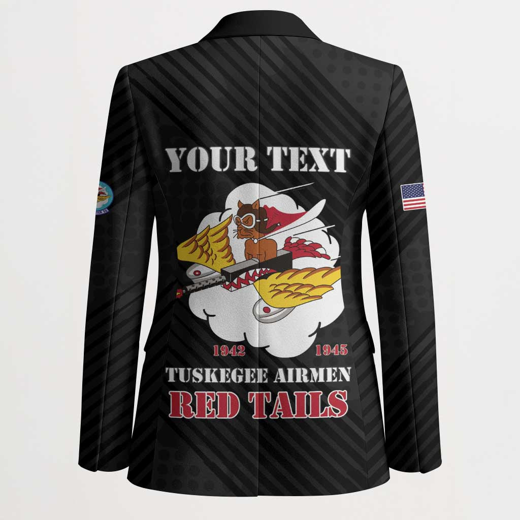Personalized Tuskegee Airmen Red Tails Blazer 301st Fighter Squadron - Black