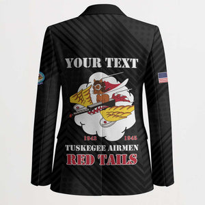 Personalized Tuskegee Airmen Red Tails Blazer 301st Fighter Squadron - Black