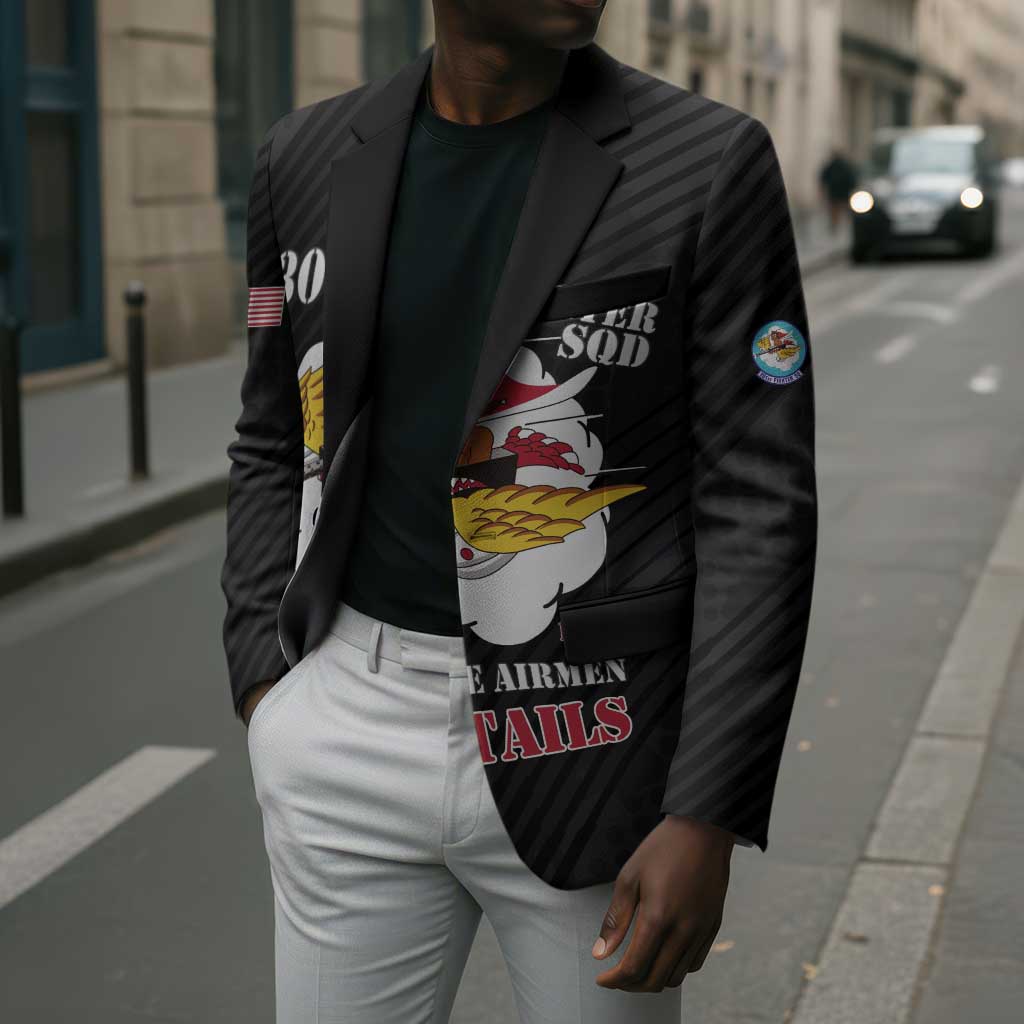 Personalized Tuskegee Airmen Red Tails Blazer 301st Fighter Squadron - Black