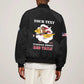 Personalized 301st Fighter Squadron WWII Bomber Jacket Red Tails Heritage - Black - African Pride