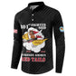 Personalized Tuskegee Airmen Red Tails Button Sweatshirt 301st Fighter Squadron - Black