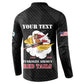 Personalized Tuskegee Airmen Red Tails Button Sweatshirt 301st Fighter Squadron - Black