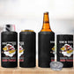 Personalized 301st Fighter Squadron WWII 4 in 1 Can Cooler Tumbler Red Tails Heritage - Black - African Pride
