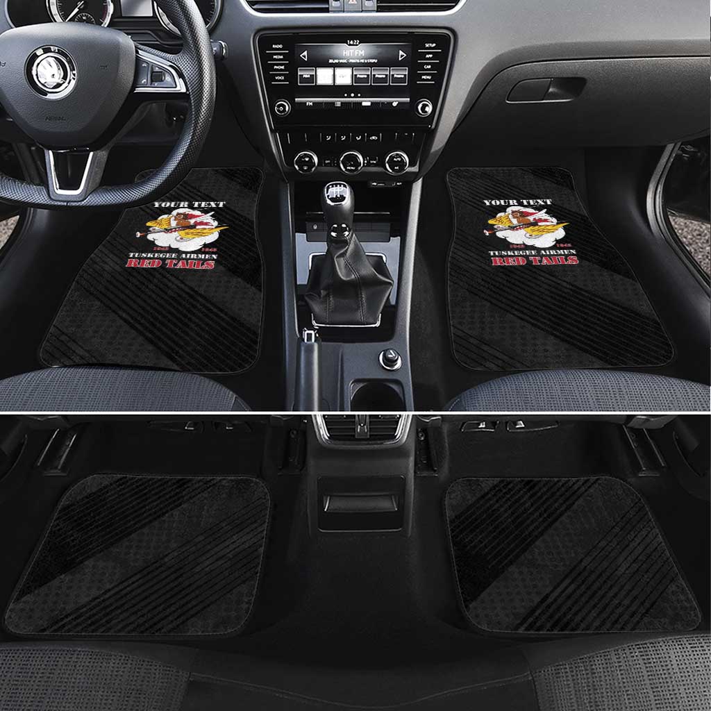 Personalized 301st Fighter Squadron WWII Car Mats Red Tails Heritage - Black - African Pride