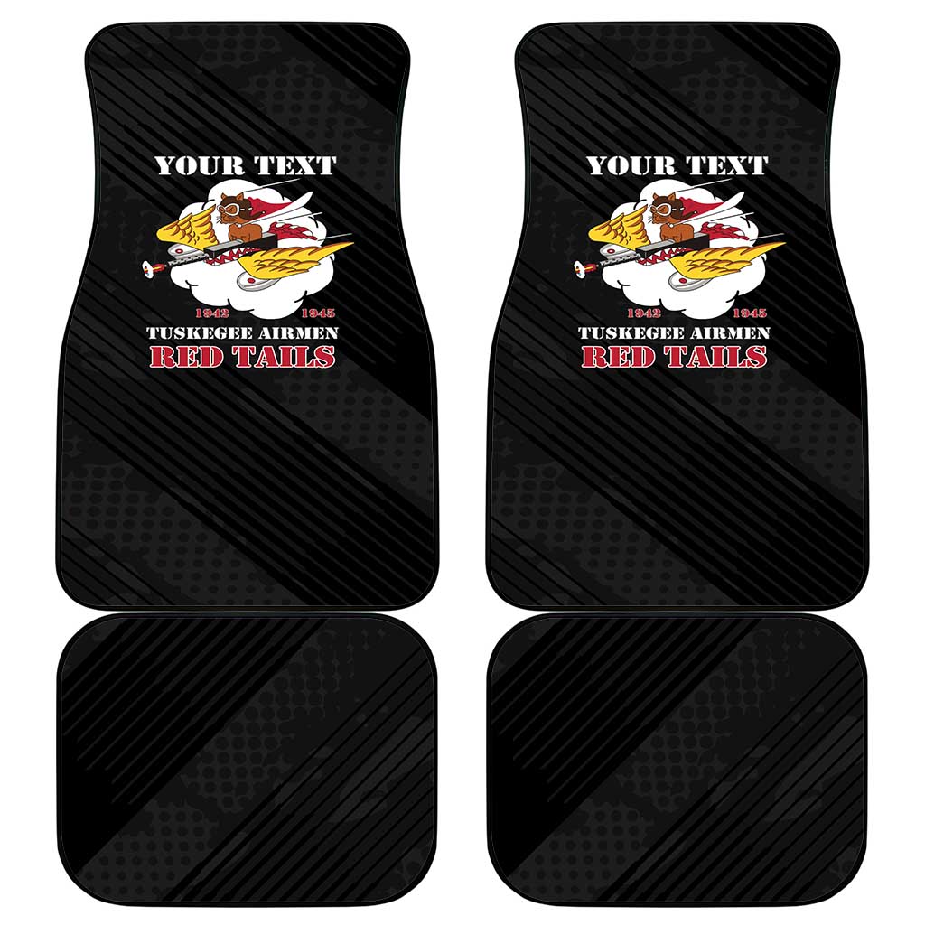 Personalized 301st Fighter Squadron WWII Car Mats Red Tails Heritage - Black - African Pride