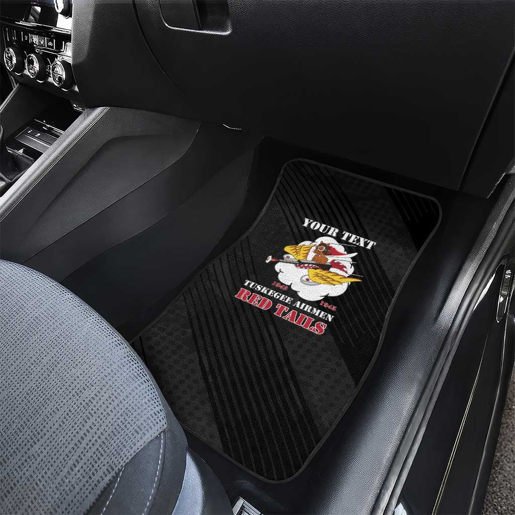 Personalized 301st Fighter Squadron WWII Car Mats Red Tails Heritage - Black - African Pride