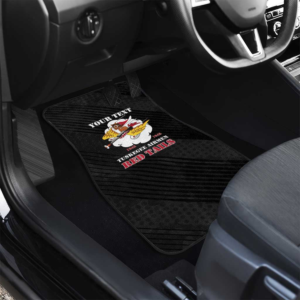 Personalized 301st Fighter Squadron WWII Car Mats Red Tails Heritage - Black - African Pride
