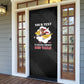 Personalized Tuskegee Airmen Red Tails Door Cover 301st Fighter Squadron - Black