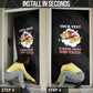 Personalized Tuskegee Airmen Red Tails Door Cover 301st Fighter Squadron - Black