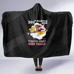 301st Fighter Squadron WWII Hooded Blanket Red Tails Heritage - Black - African Pride