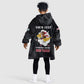 Personalized 301st Fighter Squadron WWII Kid Wearable Blanket Hoodie Red Tails Heritage - Black - African Pride