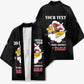Personalized Tuskegee Airmen Red Tails Kimono 301st Fighter Squadron - Black