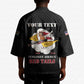 Personalized Tuskegee Airmen Red Tails Kimono 301st Fighter Squadron - Black
