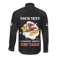 Personalized 301st Fighter Squadron WWII Long Sleeve Button Shirt Red Tails Heritage - Black - African Pride