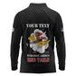 Personalized 301st Fighter Squadron WWII Long Sleeve Polo Shirt Red Tails Heritage - Black - African Pride