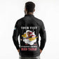 Personalized 301st Fighter Squadron WWII Long Sleeve Polo Shirt Red Tails Heritage - Black - African Pride
