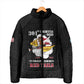 Personalized Tuskegee Airmen Red Tails Padded Jacket 301st Fighter Squadron - Black