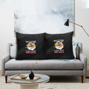 Tuskegee Airmen Red Tails Pillow Cover 301st Fighter Squadron - Black