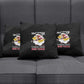 Tuskegee Airmen Red Tails Pillow Cover 301st Fighter Squadron - Black