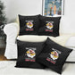 Tuskegee Airmen Red Tails Pillow Cover 301st Fighter Squadron - Black