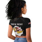 Personalized 301st Fighter Squadron WWII Raglan Cropped T shirt Red Tails Heritage - Black - African Pride