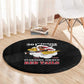 301st Fighter Squadron WWII Round Carpet Red Tails Heritage - Black - African Pride