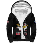 Personalized 301st Fighter Squadron WWII Sherpa Hoodie Red Tails Heritage - Black - African Pride