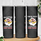 Personalized 301st Fighter Squadron WWII Skinny Tumbler Red Tails Heritage - Black - African Pride