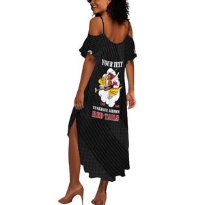 Personalized 301st Fighter Squadron WWII Summer Maxi Dress Red Tails Heritage - Black - African Pride
