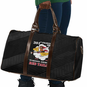 Tuskegee Airmen Red Tails Travel Bag 301st Fighter Squadron - Black