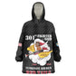 Personalized 301st Fighter Squadron WWII Wearable Blanket Hoodie Red Tails Heritage - Black - African Pride