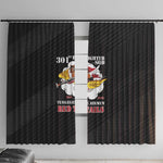 301st Fighter Squadron WWII Window Curtain Red Tails Heritage - Black - African Pride