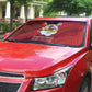 Tuskegee Airmen Red Tails Auto Sun Shade 301st Fighter Squadron - Red