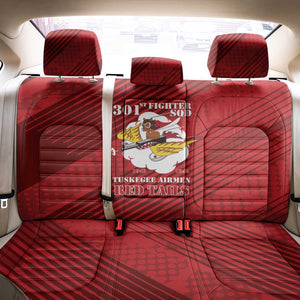 301st Fighter Squadron WWII Back Car Seat Cover Red Tails Heritage - Red - African Pride