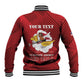 Personalized 301st Fighter Squadron WWII Baseball Jacket Red Tails Heritage - Red - African Pride
