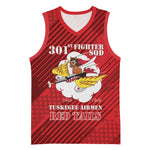 Personalized 301st Fighter Squadron WWII Basketball Jersey Red Tails Heritage - Red LT15