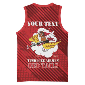 Personalized 301st Fighter Squadron WWII Basketball Jersey Red Tails Heritage - Red LT15