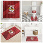Tuskegee Airmen Red Tails Bathroom Set 301st Fighter Squadron - Red