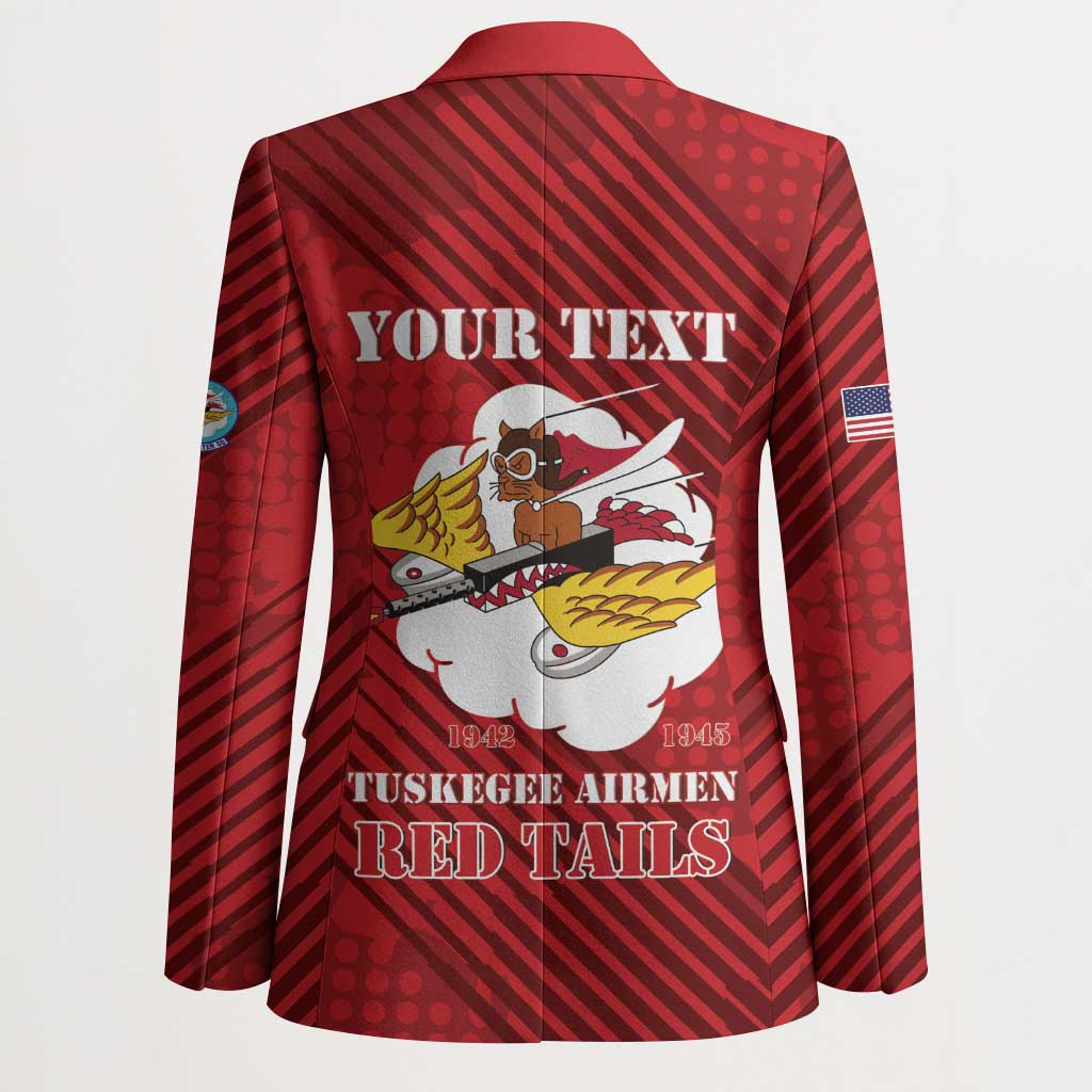 Personalized Tuskegee Airmen Red Tails Blazer 301st Fighter Squadron - Red