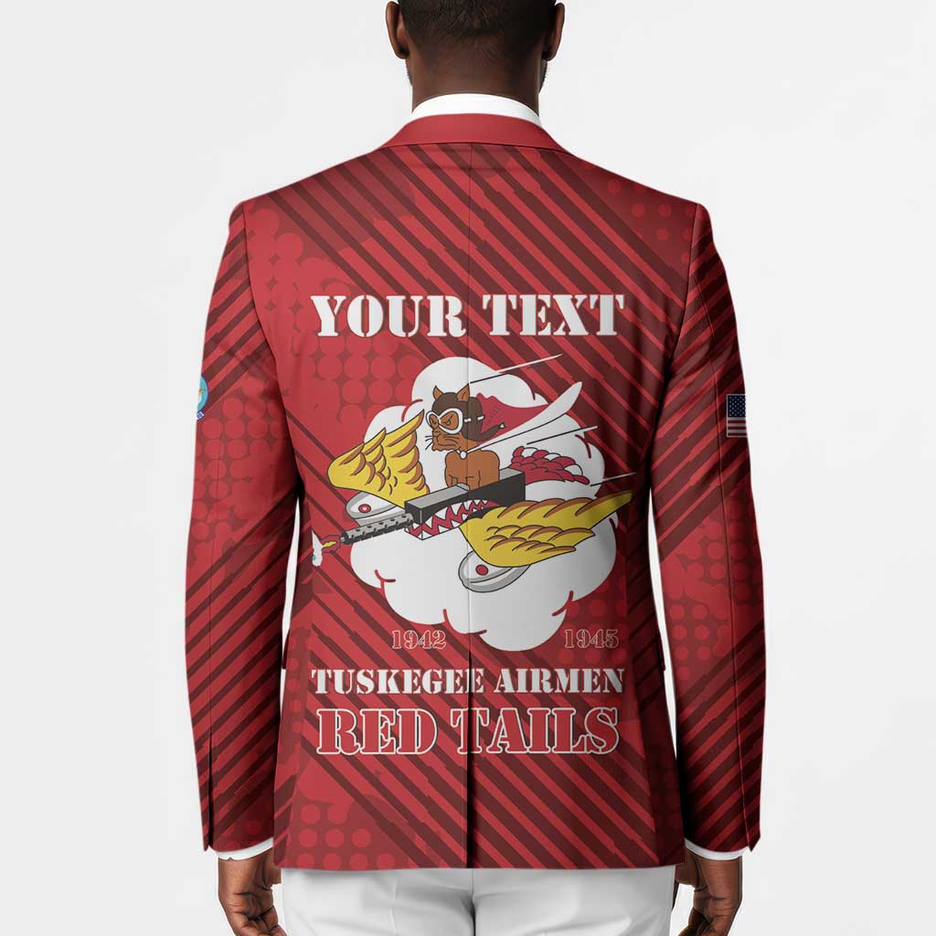 Personalized Tuskegee Airmen Red Tails Blazer 301st Fighter Squadron - Red