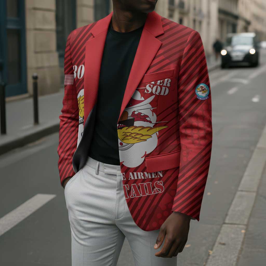 Personalized Tuskegee Airmen Red Tails Blazer 301st Fighter Squadron - Red