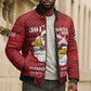 Personalized Tuskegee Airmen Red Tails Bomber Puffer Jacket 301st Fighter Squadron - Red