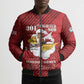Personalized Tuskegee Airmen Red Tails Bomber Puffer Jacket 301st Fighter Squadron - Red