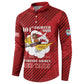 Personalized Tuskegee Airmen Red Tails Button Sweatshirt 301st Fighter Squadron - Red