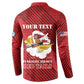 Personalized Tuskegee Airmen Red Tails Button Sweatshirt 301st Fighter Squadron - Red