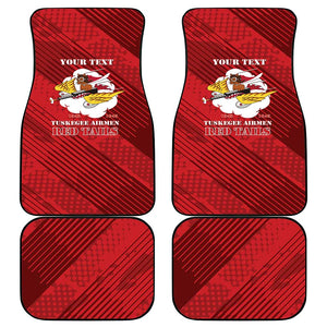 Personalized 301st Fighter Squadron WWII Car Mats Red Tails Heritage - Red - African Pride